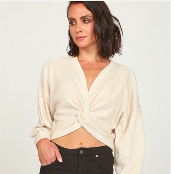 Vintage Havana Tops - Vintage Havana twist front crop top - size medium